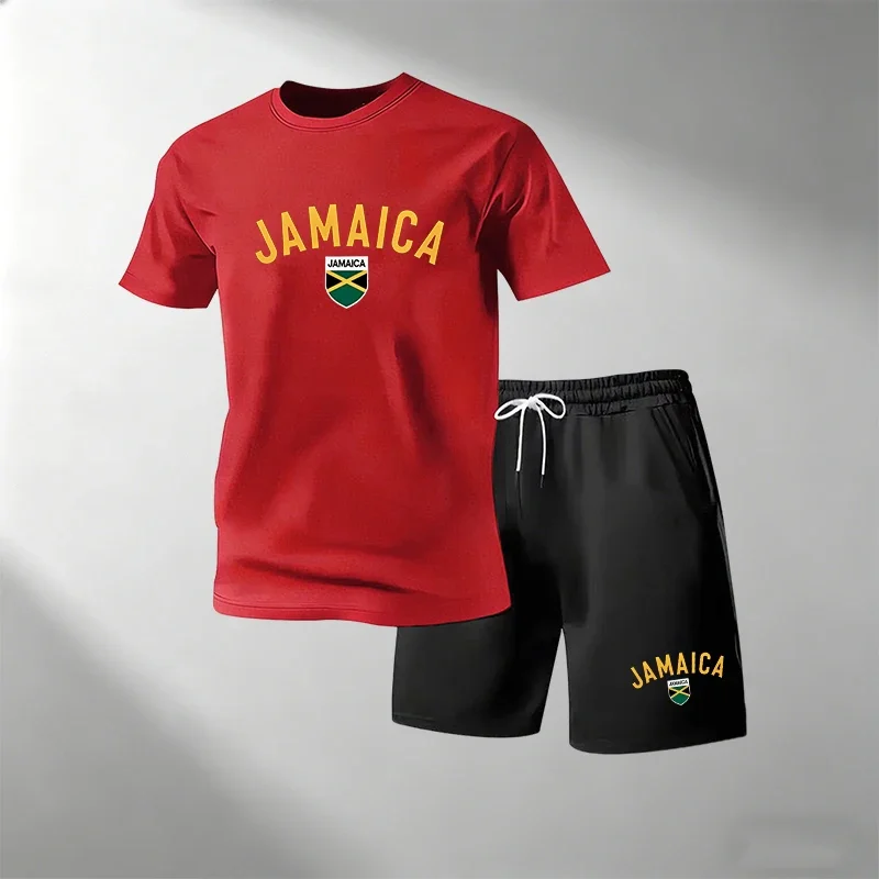 Home Gym Yoga - JAMAICA Set Kaos Kasual Musim Panas
