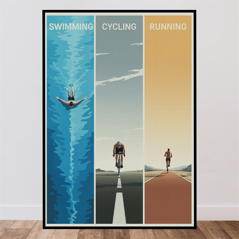 Home Gym Minimalist - Poster Waktu Ke Gym, Seni Dinding