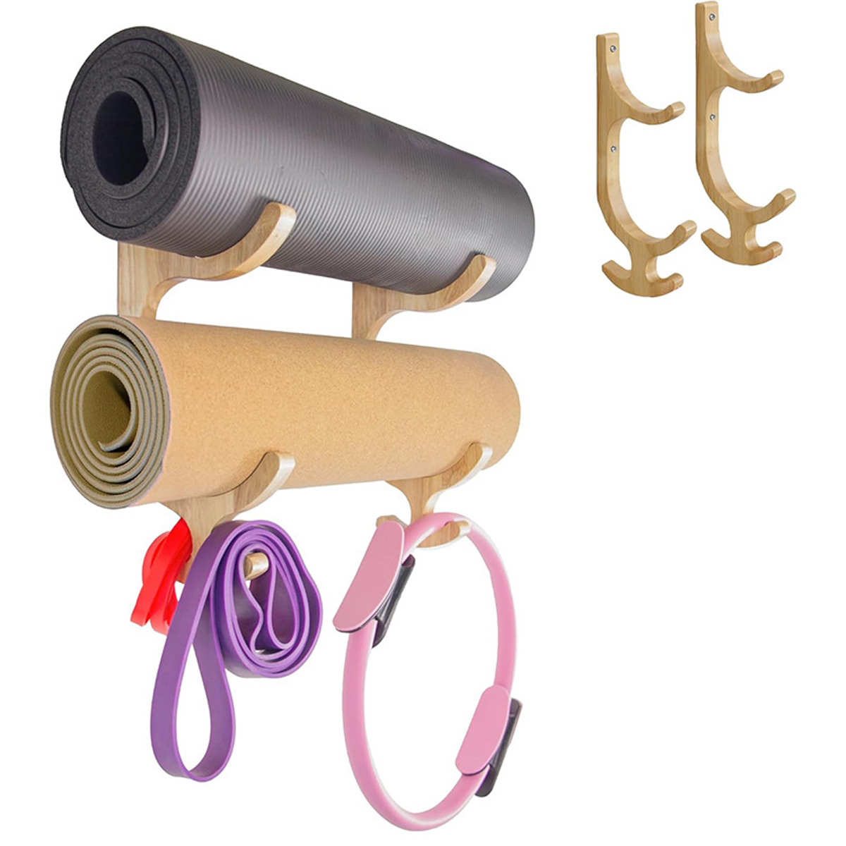 2 buah Penyangga Resistance Ba - Home Gym Yoga ulasan dan harga