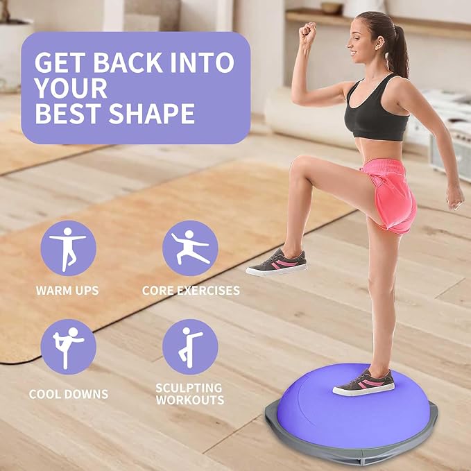 Bola Keseimbangan Bosu 70cm, A - Home Gym Yoga ulasan dan harga