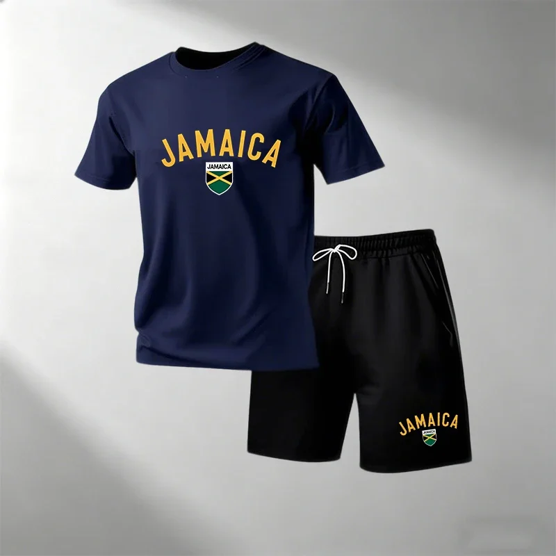 JAMAICA Set Kaos Kasual Musim  - Home Gym Yoga ulasan dan harga