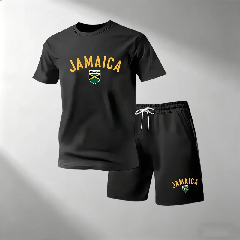JAMAICA Set Kaos Kasual Musim  - Home Gym Yoga ulasan dan harga