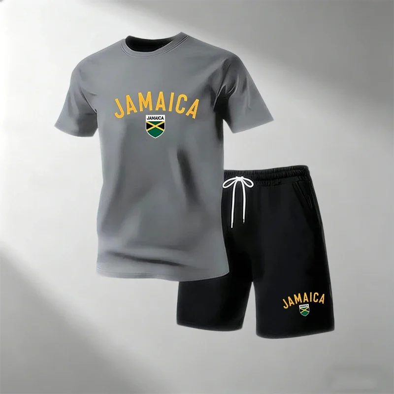 JAMAICA Set Kaos Kasual Musim  - Home Gym Yoga ulasan dan harga