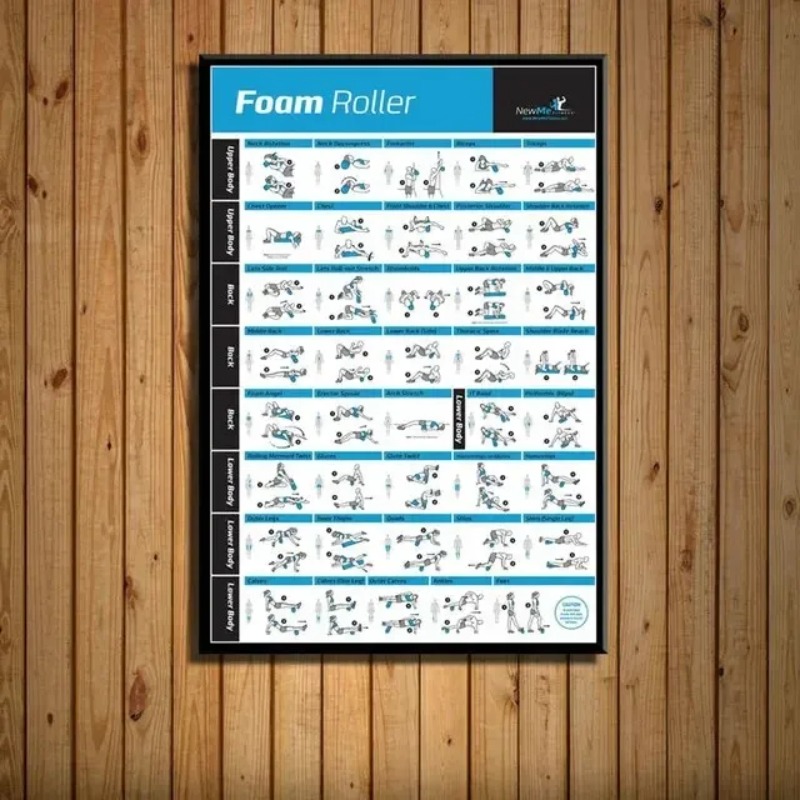 Bagan Latihan Tubuh Poster Sen - Home Gym Minimalist ulasan dan harga