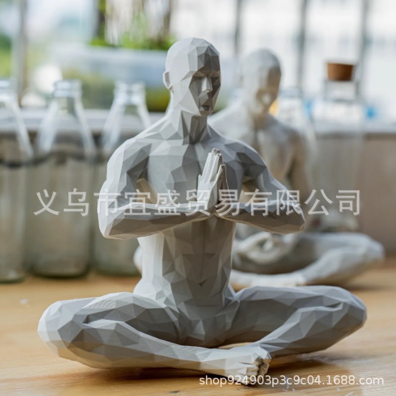 Patung Yoga Man Minimalis Deko - Home Gym Minimalist ulasan dan harga