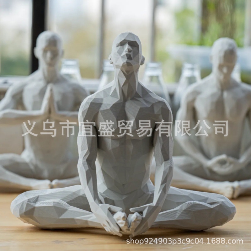 Patung Yoga Man Minimalis Deko - Home Gym Minimalist ulasan dan harga