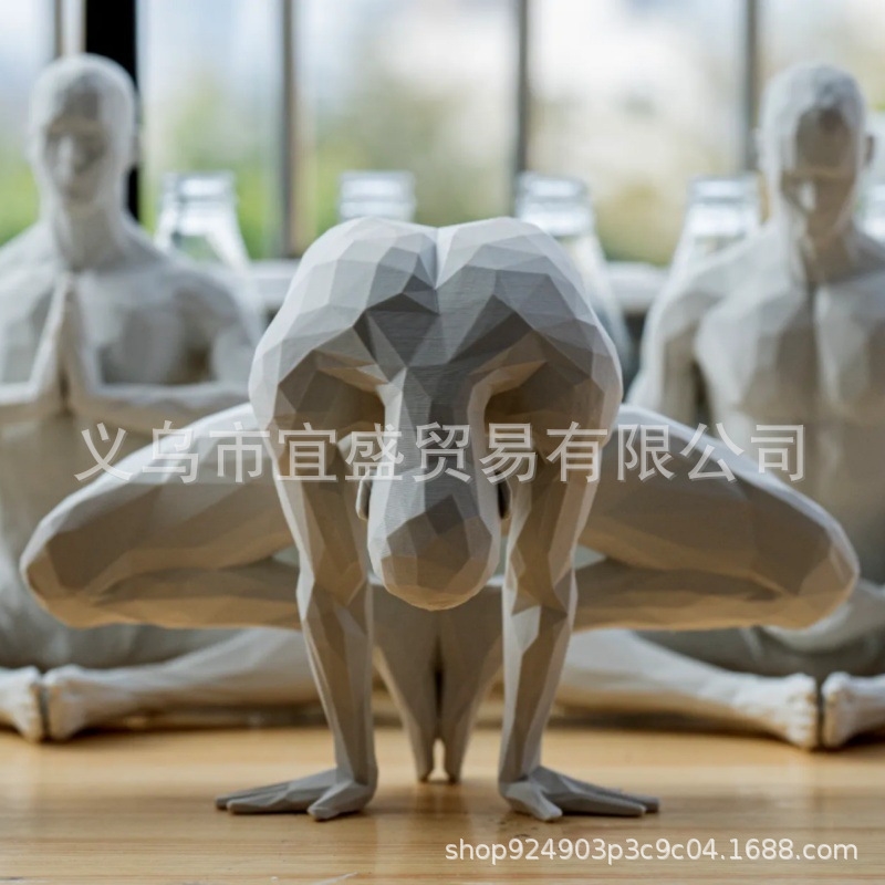 Patung Yoga Man Minimalis Deko - Home Gym Minimalist ulasan dan harga
