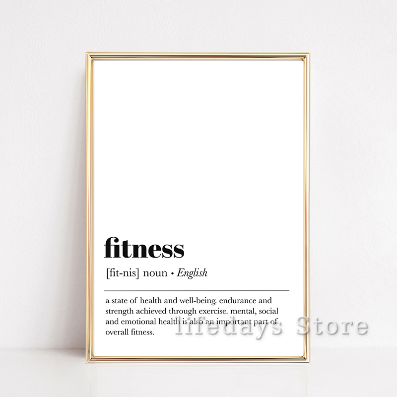 Fitness Work Out poster kutipa - Home Gym Minimalist ulasan dan harga