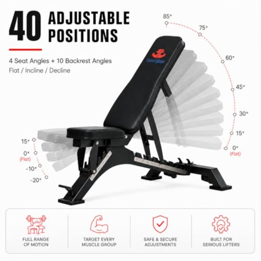 Bangku Latihan yang Dapat Dise - Home Gym Bench ulasan dan harga