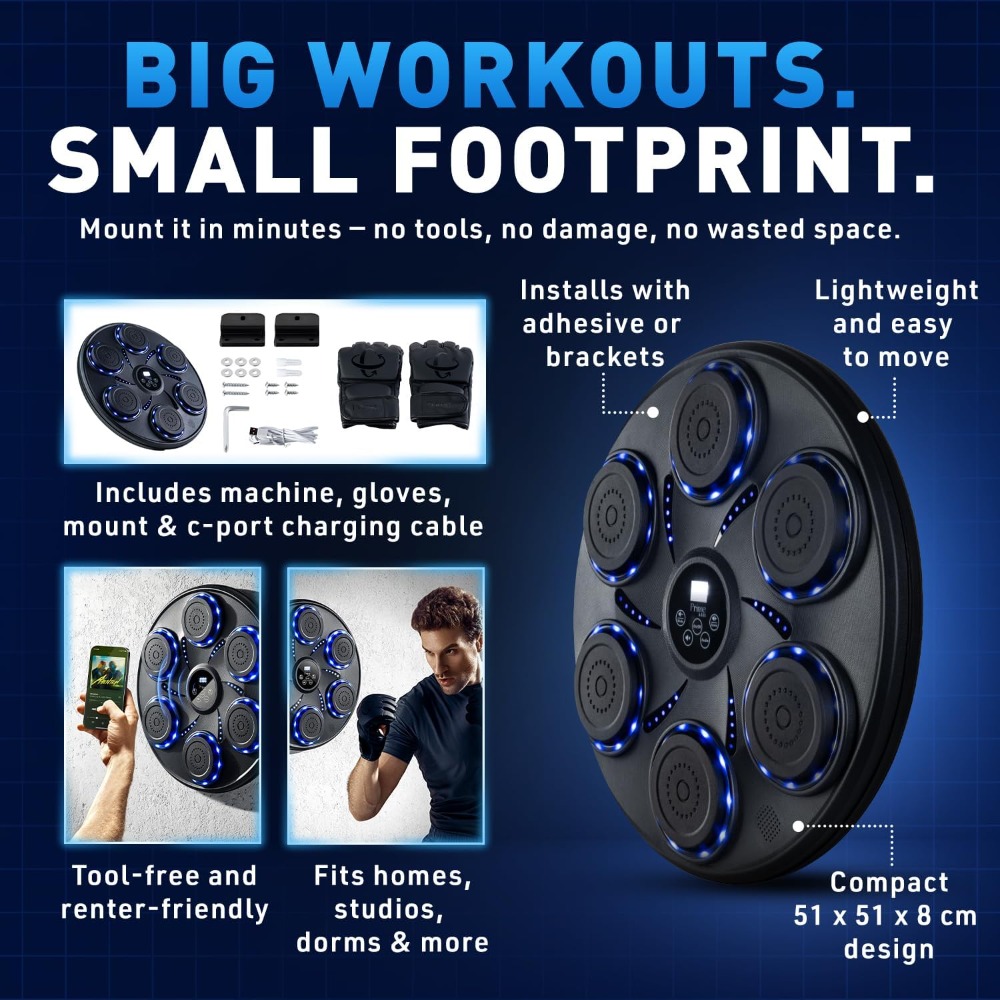 Mesin Tinju Musik Pintar denga - Home Gym Usa ulasan dan harga