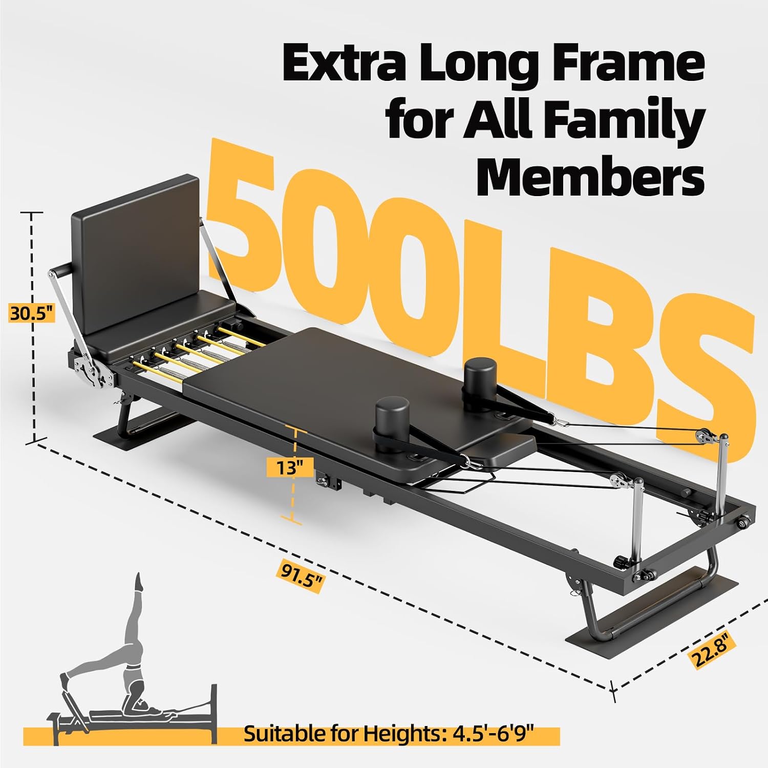 Mesin Pilates Reformer Lipat,  - Home Gym Minimalist ulasan dan harga