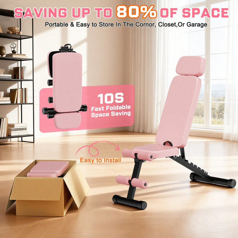 Bangku Angkat Beban 9 Posisi y - Home Gym Bench ulasan dan harga