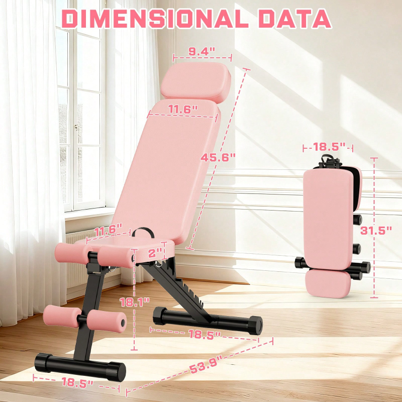 Bangku Angkat Beban 9 Posisi y - Home Gym Bench ulasan dan harga